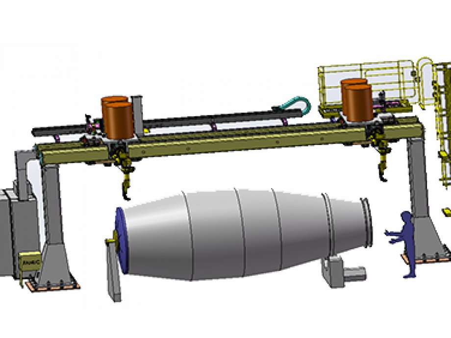 攪拌罐焊接桁架帶機器人